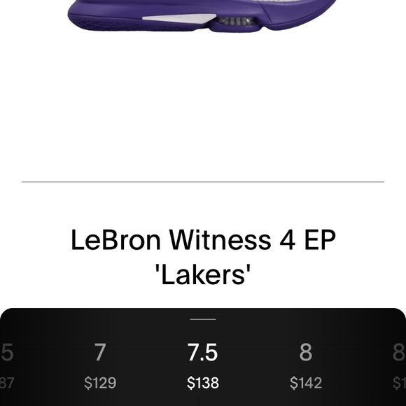 Lebron 4 lakers color way - Picture 3 of 3